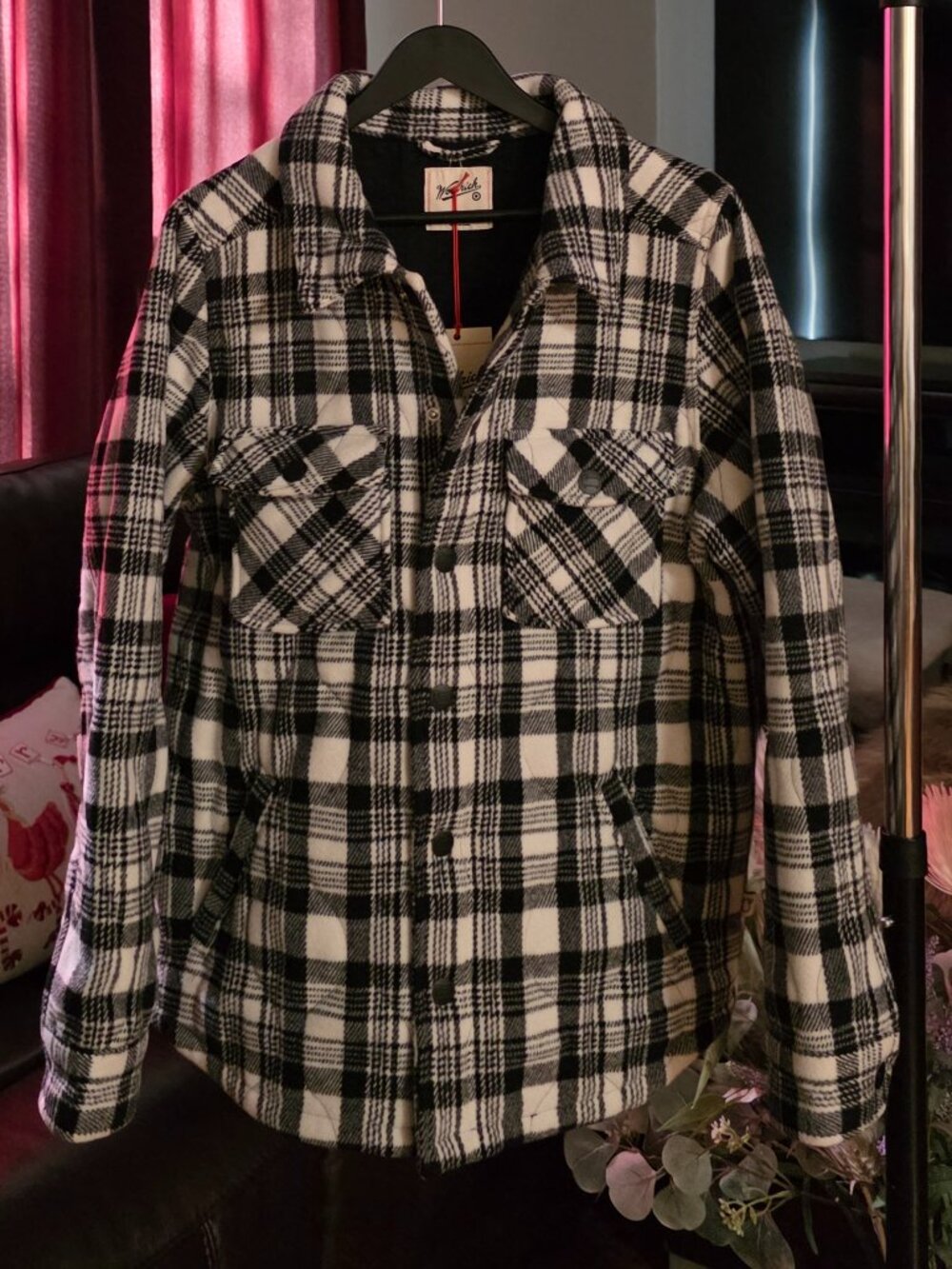 Woolrich Men's Plaid Quilted Shacket!